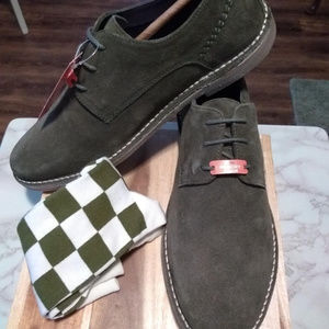 HAWKE & CO. Men's "Attaboy" Olive Oxford Shoes